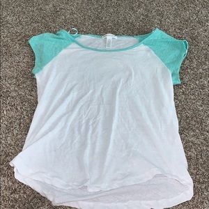 Baseball tee style shirt